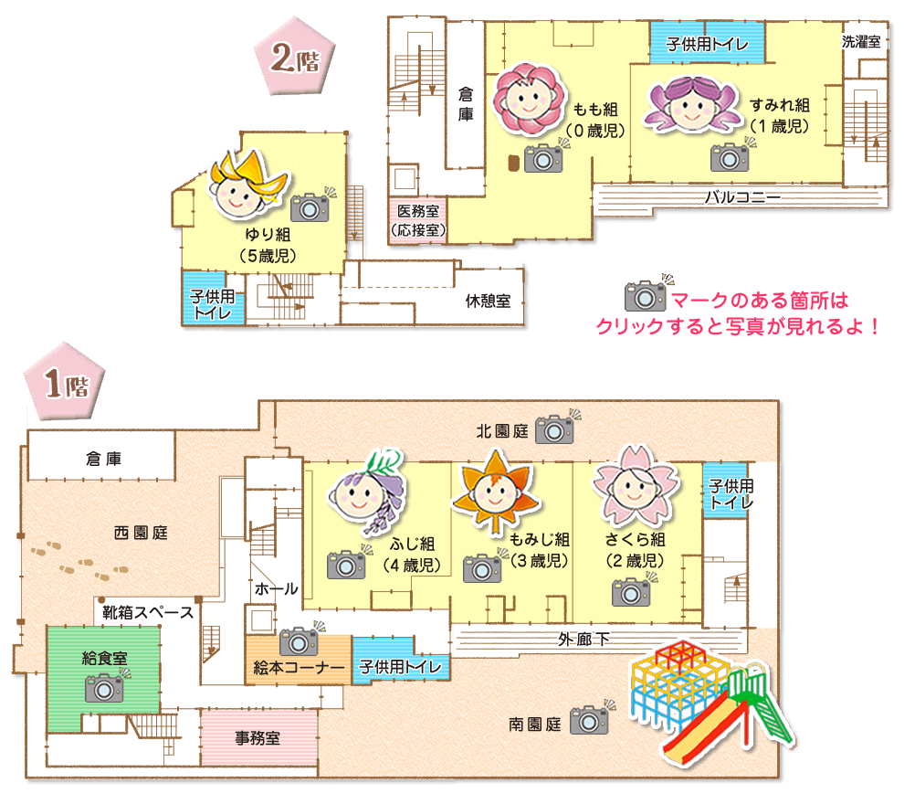 保育園の平面図